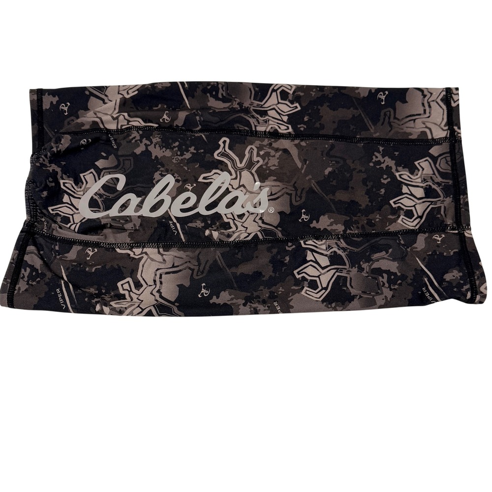 Cabelas Viper Western Camo Neck Gaiter Grey Black One Size Face Mask Accessory - Picture 1 of 6